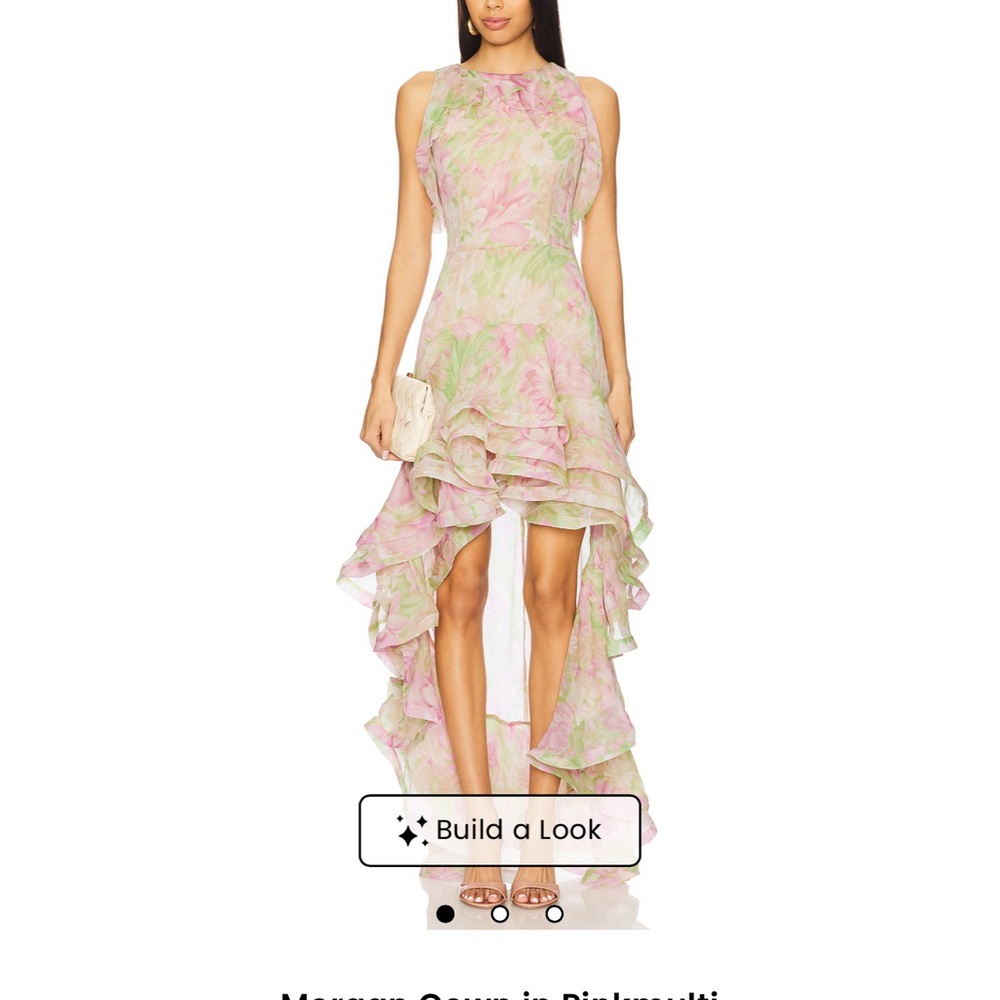 Elliatt Pastel Floral Layered Dress xs